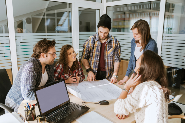 Team working together